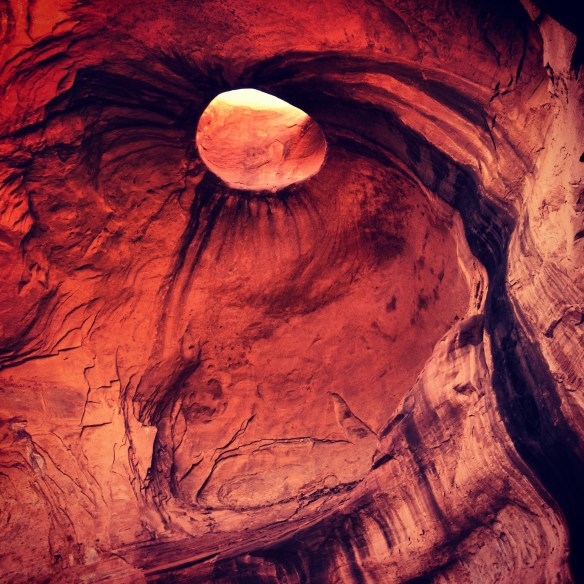 Big Hogan Arch - super cool cave arch that was round with the opening in the very top middle. Super cool!